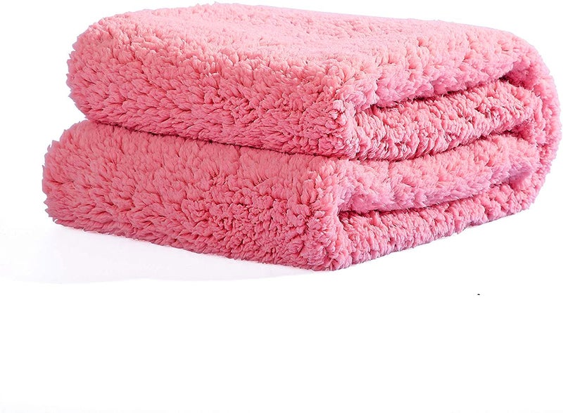 Reafort Ultra Soft Sherpa Body Pillow Cover/Case with Zipper Closure 21"x54" (21"x54" Body Pillow Cover, Pink) - Image 2